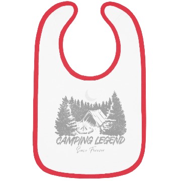 Discover Camping Legend Since Forever Bibs