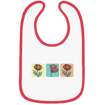Discover Tulips flower rose Bibs