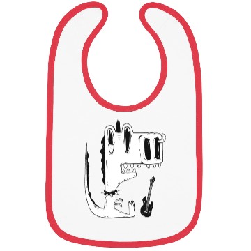 Discover T Rex Dinosaur Guitar Bibs