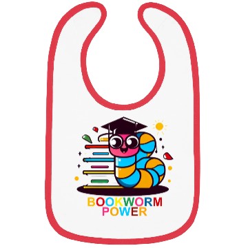 Discover "Bookworm's Graduation: Back-to-School Bibs
