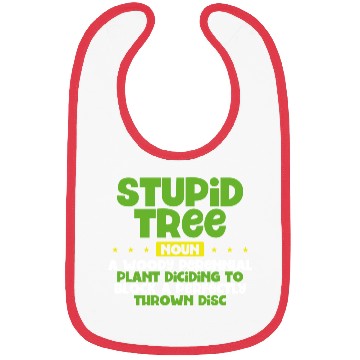 Discover Stupid tree noun disc golf green retro Bibs