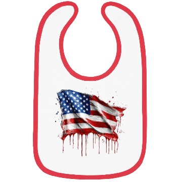 Discover American Flag v2 Bibs