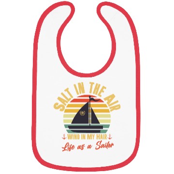 Discover Funny Colorful Retro Sailor Saying Bibs