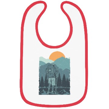 Discover Hiking - mountain love Bibs