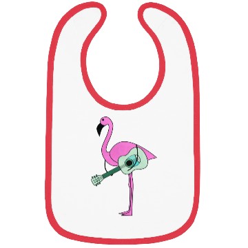 Discover Flamingo With Guitar Bibs