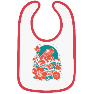 Discover Goth Poison Frog Goblincore Fairycore Floral Frogs Bibs