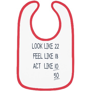 Discover Funny Age Typography green Bibs