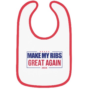 Discover Make my ribs great again Bibs