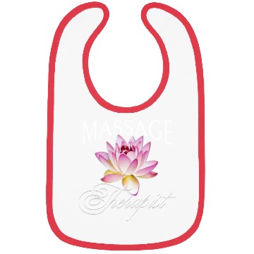 Discover Massage Therapist Masseuse Lotus Blossom Bibs