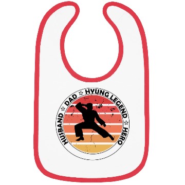 Discover Husband. Dad. Hyung Legend. Hero. Bibs