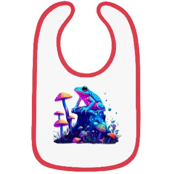 Discover Aesthetic Frog Mushrooms Frogs for a Mushroom Bibs