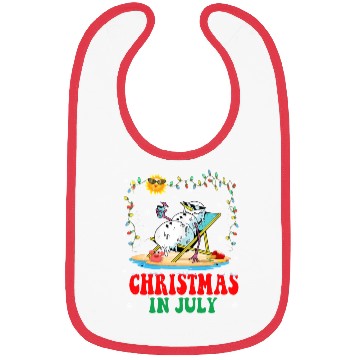 Discover christmas in July snowball Xmas Summer Bibs