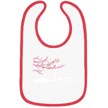 Discover Washington Dc Monuments Memorials Cherry Blossoms Bibs