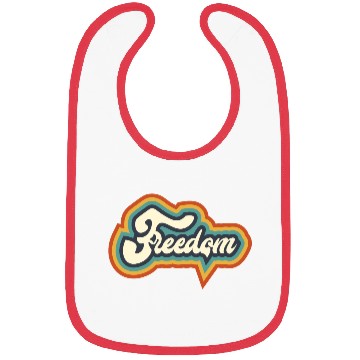 Discover Freedom Typography Bibs