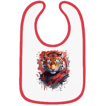Discover Ninja Tiger Print Bibs