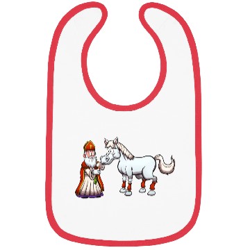 Discover Saint Nicholas Feeding His Horse Bibs
