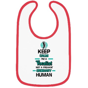 Discover Keep Calm Im A Vocalist Bibs