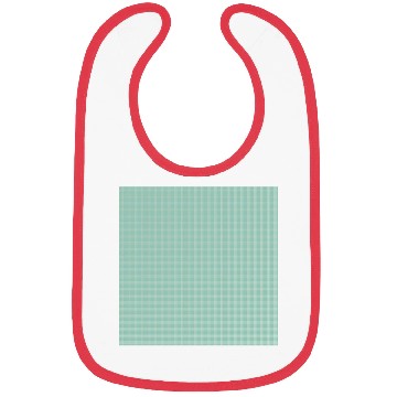 Discover Retro Checkered Pattern Teal Bibs