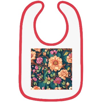 Discover Colorful Floral Pattern Bibs