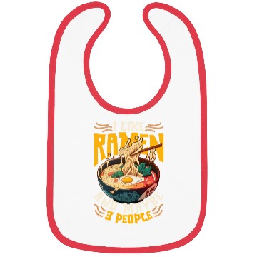 Discover I Like Ramen And Maybe 3 People Bibs