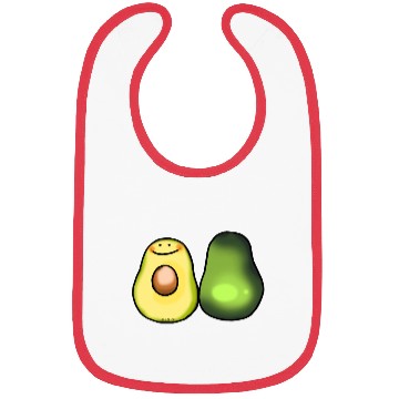 Discover Cute Green Avocado Bibs