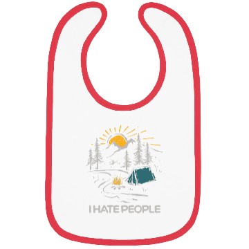 Discover I Hate People Funny Camping Bibs