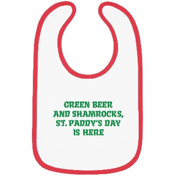 Discover Green Beer And Shamrocks Bibs