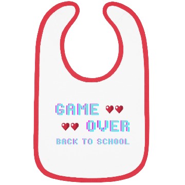Discover game over back to school Bibs