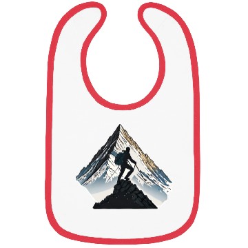 Discover Mountaineer Reaching The Summit Bibs