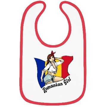 Discover Romanian girl flag design Bibs