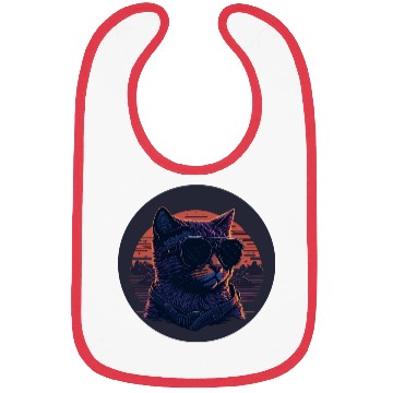 Discover Futuristic retro Cat Bibs