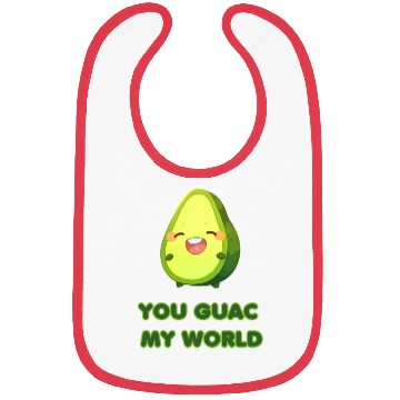 Discover You Guac My World cute avocado Bibs