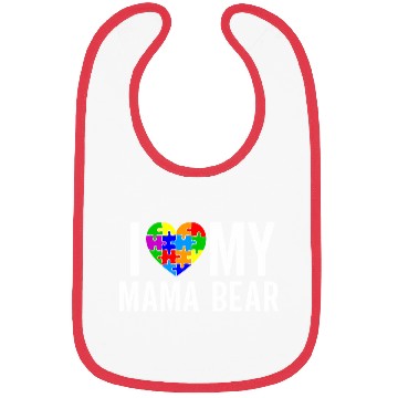 Discover I Love My Mama Bear Bibs