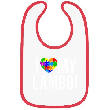Discover I Love My Lambo! Bibs