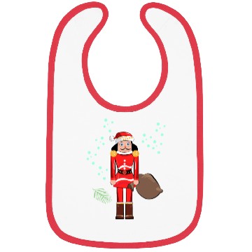 Discover Santa Nutcracker Christmas Bibs
