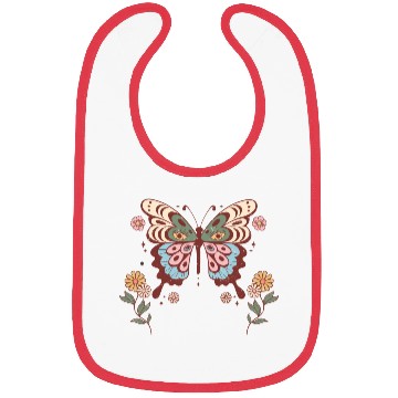 Discover Boho Butterfly Flower Bibs
