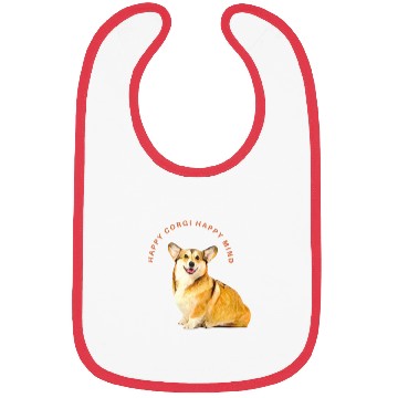 Discover Happy mind happy corgi Bibs