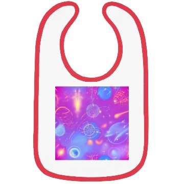 Discover galaxy nebula draw abstract Bibs