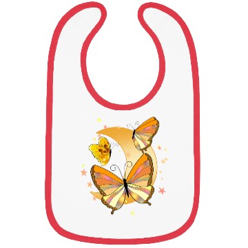 Discover Orange butterflies moon aesthetic butterfly insect Bibs
