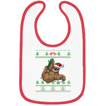 Discover Sloth Santa Sloth Ugly Bibs