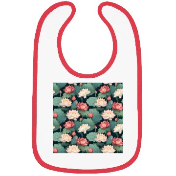 Discover Serenity Blooms: Timeless Lotus Pattern Bibs