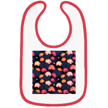 Discover Serenity Blooms: Timeless Lotus Pattern Bibs