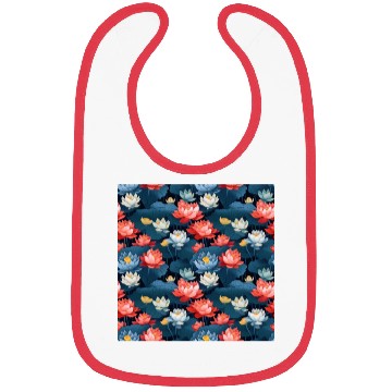 Discover Serenity Blooms: Timeless Lotus Pattern Bibs