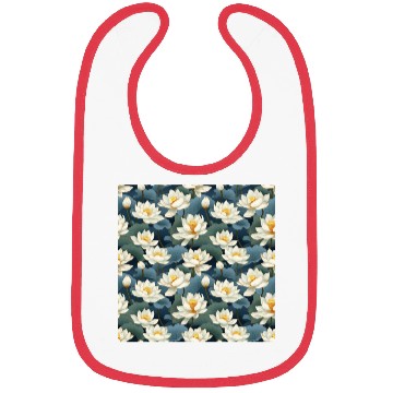 Discover Serenity Blooms: Timeless Lotus Pattern Bibs