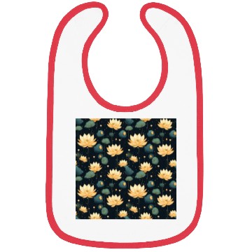 Discover Serenity Blooms: Timeless Lotus Pattern Bibs