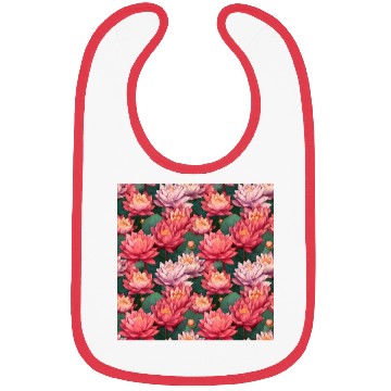 Discover Serenity Blooms: Timeless Lotus Pattern Bibs
