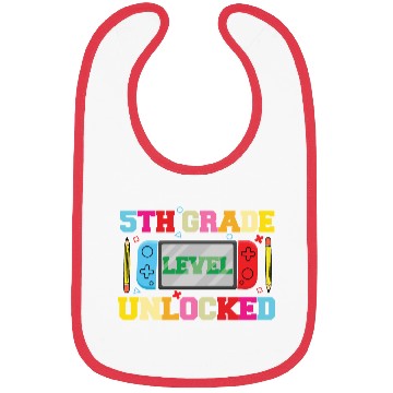 Discover 5TH Grade Level Unlocked Women Back to School Bibs