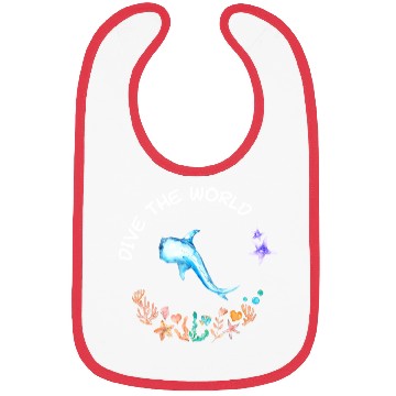 Discover Dive The World Scuba Scuba Diving Ocean Lovers Bibs