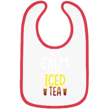 Discover Iced Tea Drink Design Keep Calm And Drink Iced Tea Bibs