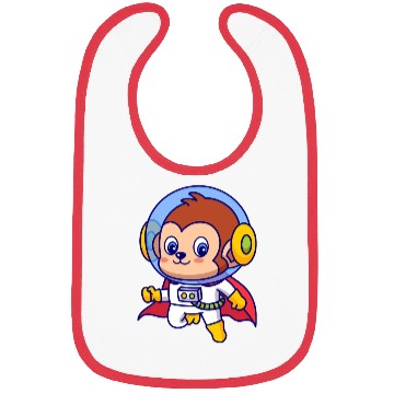 Discover Superhero Monkey Astronaut Bibs